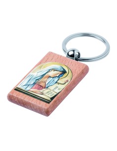 Portachiavi in legno Virgo Fidelis